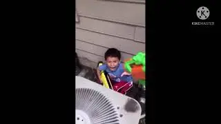 kid gets shot with nerf over scary jaws symphony music