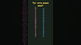 тут есть ваше имя ?(простите есть я кого то не записала)