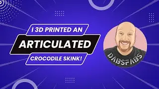 3D Printed Articulated Crocodile Skink on FLSun Super Racer!