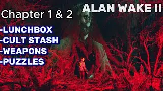 Alan Wake 2 All Lunchbox, Cult Stash, Puzzles, Weapons. Return 1 & 2 (INVITATION & THE HEART)
