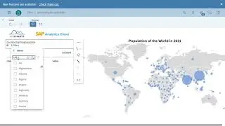 SAP Analytics Cloud amChart Map with Bubble chart Custom Widget