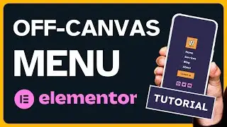 Off-Canvas Mobile Menu Elementor Tutorial 📲 | Beautiful Slide-Out Menu | Elementor PRO Popup Menu