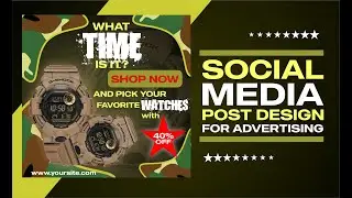 HOW TO MAKE A SOCIAL MEDIA POST DESIGN FOR ADVERTISING IN CORELDRAW