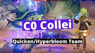 C0 Collei + Ayato, Bennett, C6 Fischl - Quicken/Hyperbloom Team | Build at the End