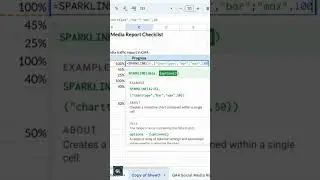 Creating Progress Bars in Google Sheets