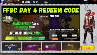 ffbc day 4 redeem code | day 4 ffbc redeem code | today redeem code free fire