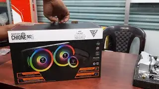 Gambias CHIONE 240 Lite Water Cooler Setup...Trust Computer