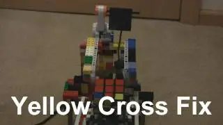 Lego Mindstorms NXT Rubik's Cube Solver  - Middle Layer, Yellow Cross - Alex Strandberg