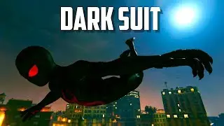 Marvel's Spider-Man PS4 - Dark Suit Free Roam Night Gameplay