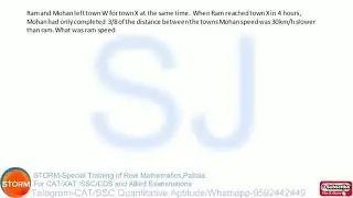 Time Speed and Distance-Unit Transfer Method Part 4/50
