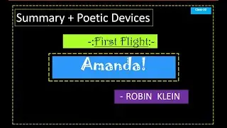 Amanda Class 10 CBSE English Term 2