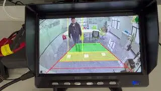 AI Rear view Camera detects People and Approximate distance