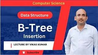 Insertion in B-Tree | B Tree insertion Solved example | Data Structure & Algorithm Tutorials