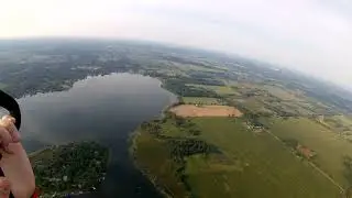 Morning  paramotor flight - Grass Lake, MI