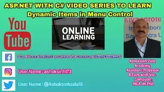 Dynamic Menu in ASP.NET C#