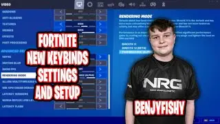 Benjyfishy Updated Fortnite Settings keybinds New Sensitivity and Setup