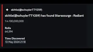Getting Starscourge : Radiant Under 70k Rolls in Sol's RNG