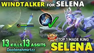 SELENA GAMEPLAY & BEST BUILD 2021 ~ SELENA TOP GLOBAL BUILD  BY Doofenshmirtzz ~ MOBILE LEGENDS