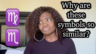 Why does the Virgo and Scorpio zodiac symbol look very similar?