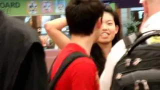 David Archuleta at Singapore Changi Airport
