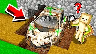 EVİMİN ALTINDA HURDA ARABA BULUP ZENGİN OLDUM! - Minecraft