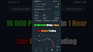 16 000$ Profit Within 1 Hour Live Trading Bitcoin Crypto #shorts #trading #crypto #bitcoin #btc