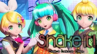 [60fps Full] shake it! シェイクイット! - Hatsune Miku Rin Len 初音ミク 鏡音リン レン DIVA English Romaji PDA FT
