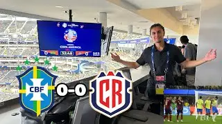 Brasil 0 Costa Rica 0 - Desde El Palco De Prensa #copaamerica #brasil