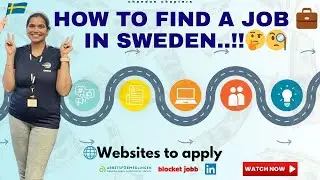 How to Find a Job in Sweden 🇸🇪Websites, Support Programs & RealTips for Newcomers #chanduschapters