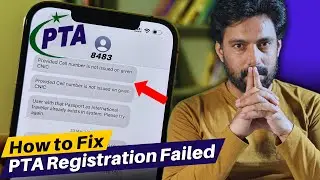 Provided Cell Number is not Issued on Given CNIC | PTA Mobile Registration Failed