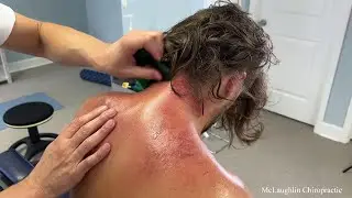*Tight Neck* Causes Shoulder Tingling & Pain - Aquaman Gets CRACKED & INTENSE DEEP Tissue Work!!