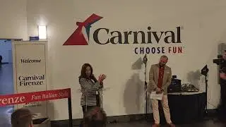 Carnival Firenze ribbon cutting