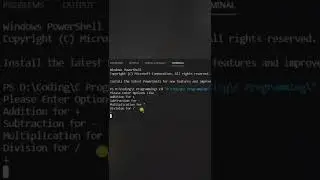 Program to make a simple calculator in C | #shorts #coding #clanguage