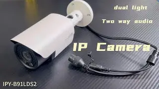 UIN Dual Led Light Two Way Audio,  Built in SD card slot, Bullet Camera  IPY B91LDS2