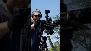 M134 Mini Gun vs Harley Davison Motorcycle