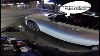 НЕРВИРУЕМ МАЖОРОВ НА МЕРСЕДЕСАХ, НОЧНОЙ ПРОХВАТ НА SUZUKI GSX-R 1000 K7