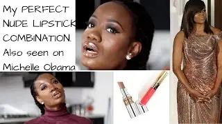 MY PERFECT NUDE LIPSTICK MIX | ALSO SEEN ON MICHELLE OBAMA | PERFECT FOR WOC |  MOJINTOUCH
