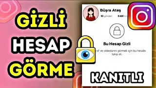 İNSTAGRAM GİZLİ HESAP GÖRME%100 GERÇEK & TEK YÖNTEM (GİZLİPROFİLE BAKMA)