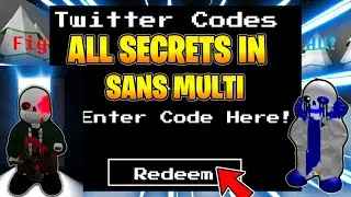ALL SECRETS (CODES) in SANS MULTIVERSAL BATTLES 2020 + 1 WORKING CODE! *ROBLOX*