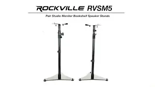 All About Your Rockville RVSM5 Pair Studio Monitor Bookshelf Speaker Stands w/Adjustable Height