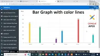 How to Create Bar Graph with Lines Color Form in Oracle Apex | Mr Gactack