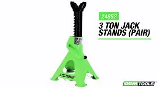 OEMTOOLS 24852 3 Ton Jack Stands (Pair)
