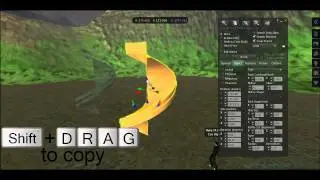 Creating a 2 Prim Second Life Spiral Staircase