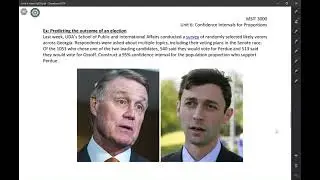 MSIT 3000: Predicting the outcome of a Senate race