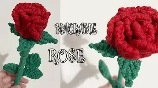 Macrame rose | easy and fast tutorial | diy valentine's day