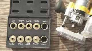 O'skool 10 pcs Brass Router Template Bushing Guides Set