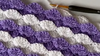 KOLAY MODEL ARAYANLAR İÇİN HARİKA 👌 TIĞ İŞİ BEBEK BATTANİYESİ ÖRGÜ MODELİ YAPIMI / Crochet Blanket