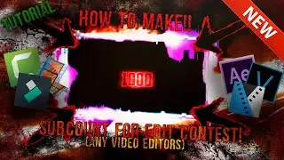 How to Make SubCount for Edit Contest Easy Method // Editing Tutorial