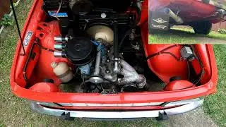 Wartburg 353 2 stroke 3 cylinder engine sound idle + revs