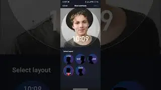 Portrait watch face functionality in Zepp app